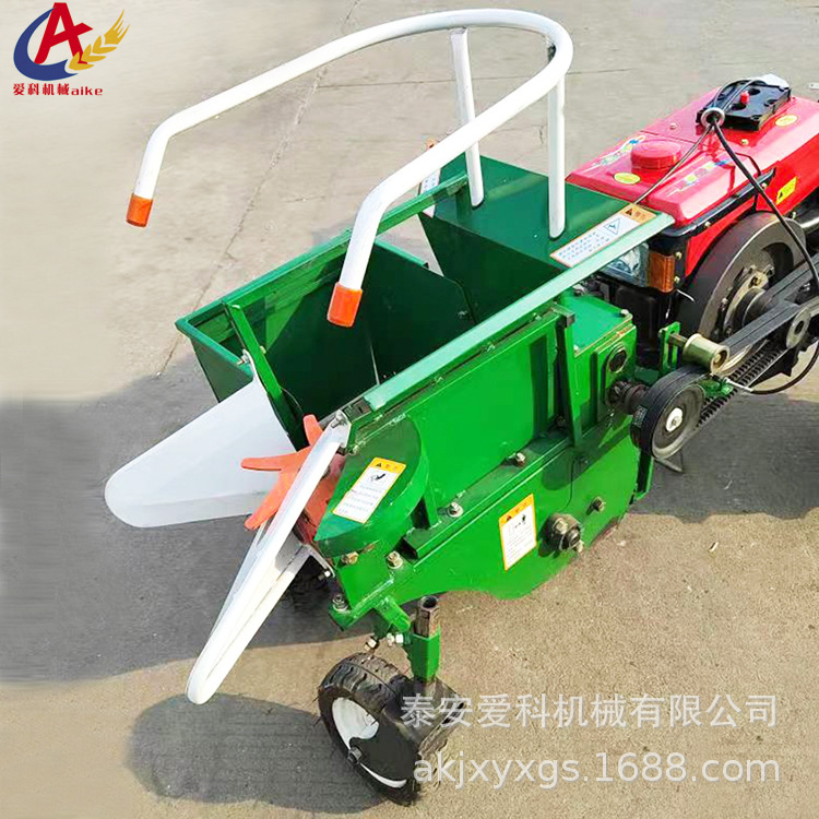 新款手扶车带玉米收获机小型单行玉米摘穗机农用摘玉米机厂家供应