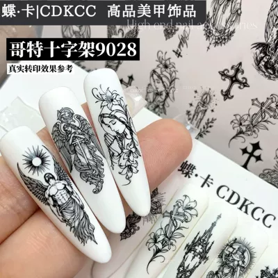 Nail Art Dark Retro | Dırnaq bəzəkləri