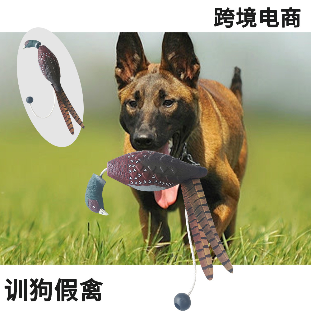 Amazon perro de entrenamiento recogiendo aves de corral falso pavo perro juguete mordedura-resistente juguete para mascotas faisán venta al por mayor