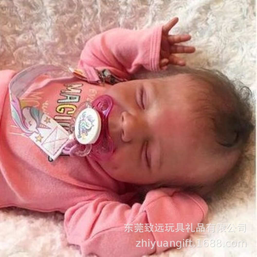 Muñeca reborn de 46 cm con venas y músculos visibles, suministro transfronterizo de muñecas bebé, dropshipping disponible.