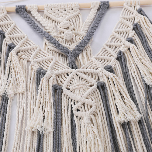 European Bohemian style handmade woven tapestry fringe hollow wall hanging home art living room decoration wall ornament