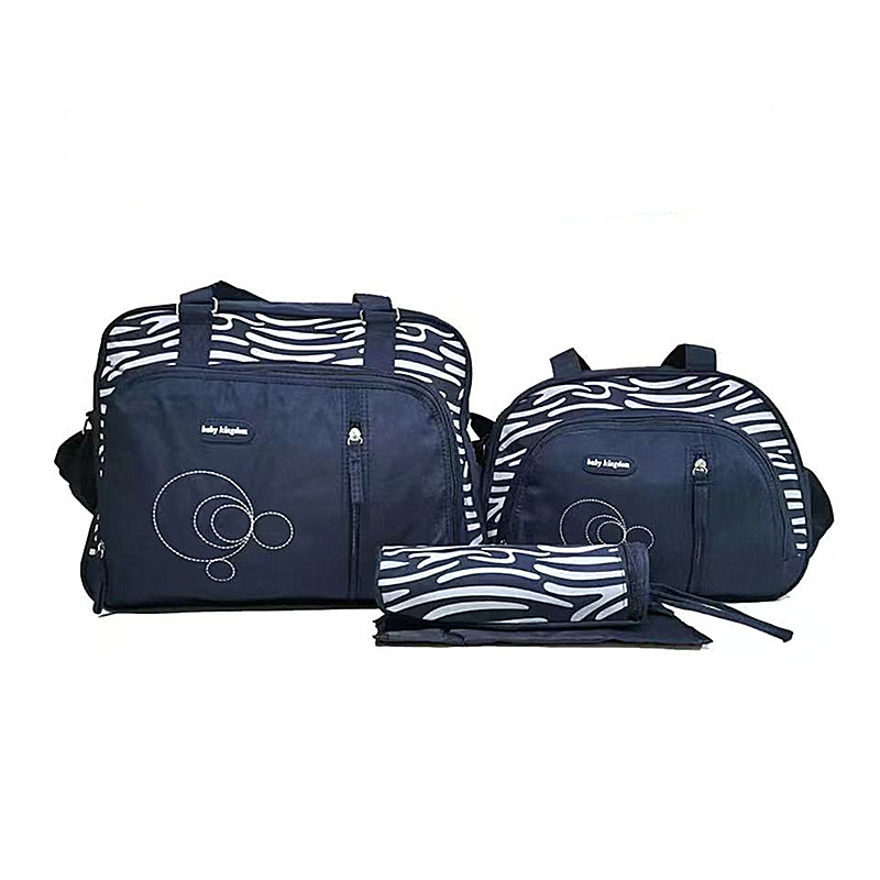 Conjunto de Cinco Piezas de Bolsa Maternal Acolchada con Diseño de Cuadros, Bolsa Maternal Multifuncional de Gran Capacidad para Guardar Pañales, de Hombro o Cruzada