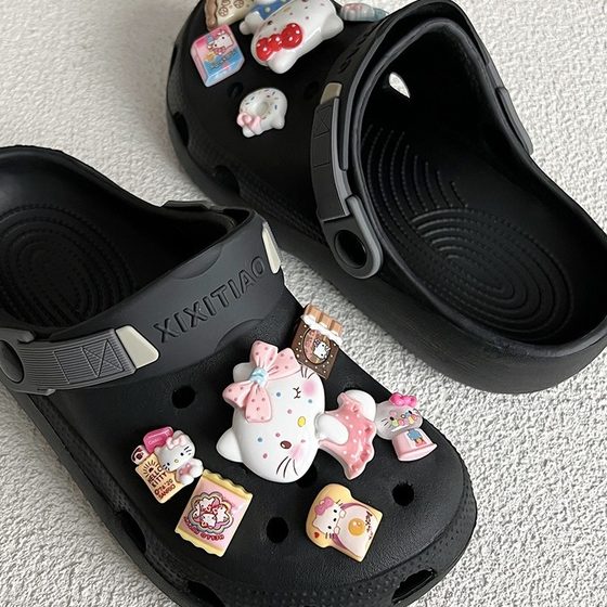 Cave shoes accessories diy kt cat cartoon student cute shoes flower shoe buckle carlucci decorative buckle buckle accessories