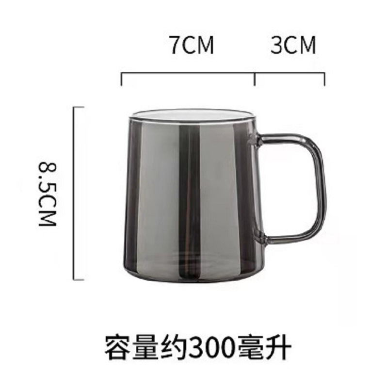 Estilo nórdico botella de agua fría olla de jugo de hogar taza de agua fría olla de vidrio de borosilicato botella de agua fría taza de agua fría traje Generación de pelo