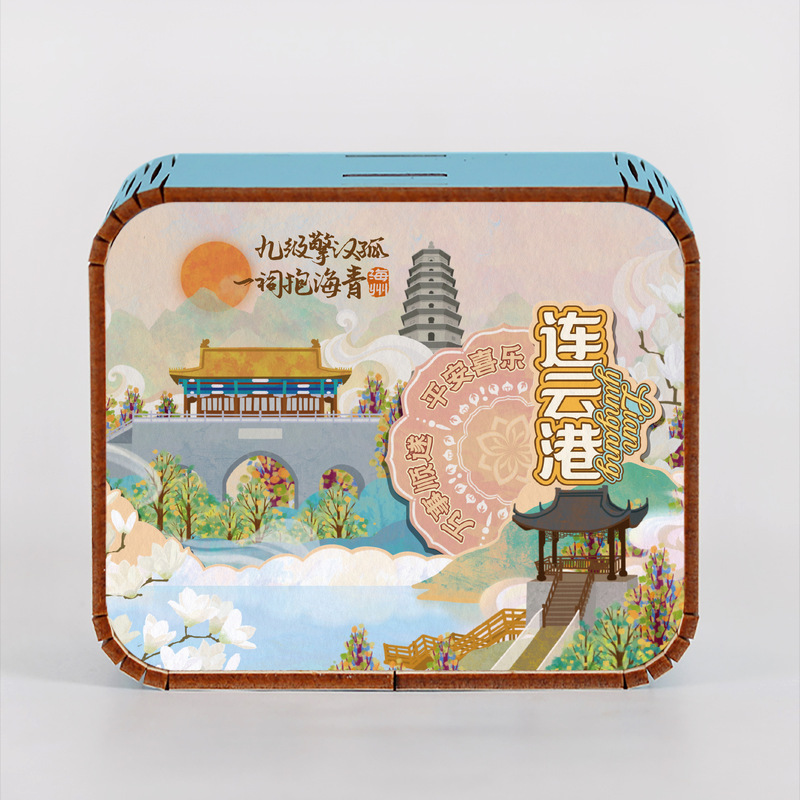 オリジナルアモイ重慶南京西安都市動態オルゴールオルゴールオルゴール観光記念品|undefined