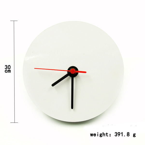 Logotipo impreso personalizado 30cm MDF reloj de pared Amazon venta caliente pared tipo sublimación térmica dibujo
