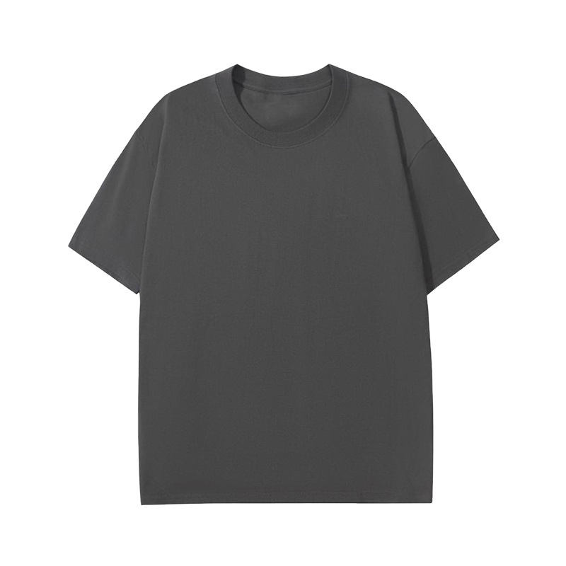 300 gramos de peso pesado suelto ropa de trabajo de marca de moda de cuello redondo suelto camiseta cultural de equipo de manga corta logotipo de algodón personalizado camiseta