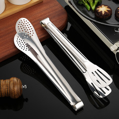 防燙不鏽鋼食品夾加厚麵包夾家用廚房燒烤食物夾煎牛排烘焙工具