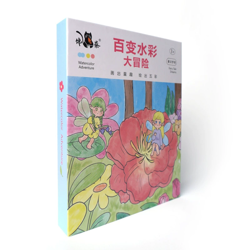 Акварель, детская раскраска, книга с рисунками, гуашь