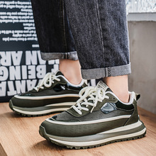 跨境男鞋新款春秋网面运动鞋厚底阿甘鞋时尚休闲学生鞋轻便跑步鞋