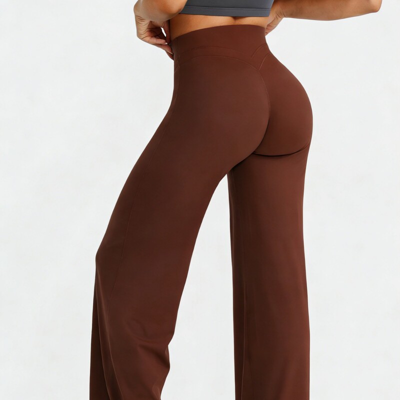 Cross-Border European and American New Popular Yoga Pants High-Waisted Butt-Lifting Naked-Feel Outdoor Fitness Pants Sports Solid Color Long Pants for Women Cross-Border European and American New Popular Yoga Pants High-Waisted Butt-Lifting Naked-Feel Outdoor Fitness Pants Sports Solid Color Long Pants for Women