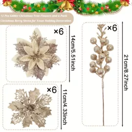 圣诞装饰品;仿真花;永生花