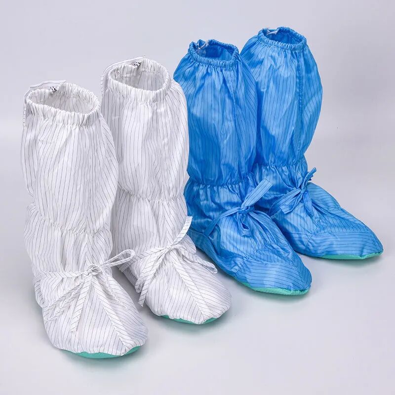 防静电软底鞋无尘净化车间软底高筒套靴工作鞋套长筒无尘车间专用