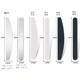 Replaceable stainless steel nail file repair file repeated use nail tools can tear stainless steel nail file