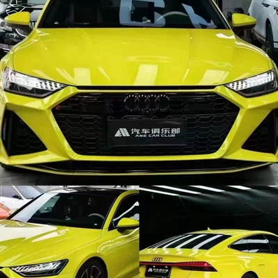 Car paint protective film, Blue Lavender Glacier Blue Whole - pet-material-crystal-corn-yellow-165m