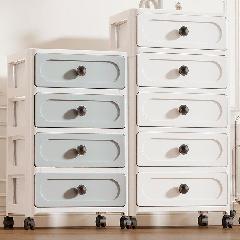 Drawer-Type Storage Cabinet Household Multi-Layer Removable Snack Rack Storage Box under the Table Storage Cabinet Bedside Table