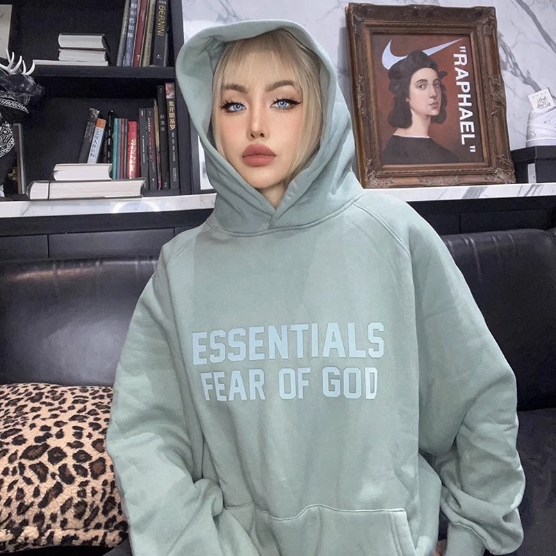 Essentialszone第9四半期の高街の潮牌の双列の美しい絨毯の帽子のシャツはゆったりしています。