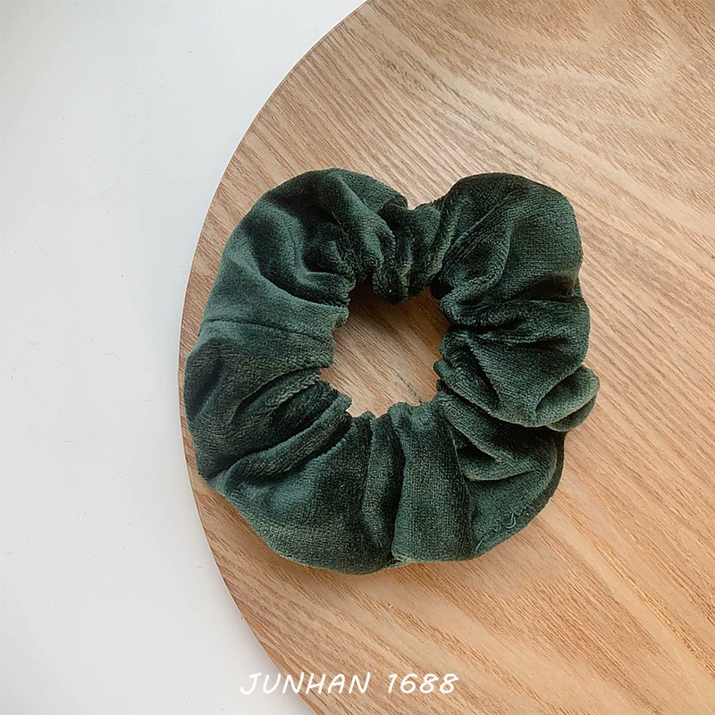 Стричьё для хвоста Hair Scrunchie, палитра молочно-авторская, французский стиль, мягкая резинка 5 см
