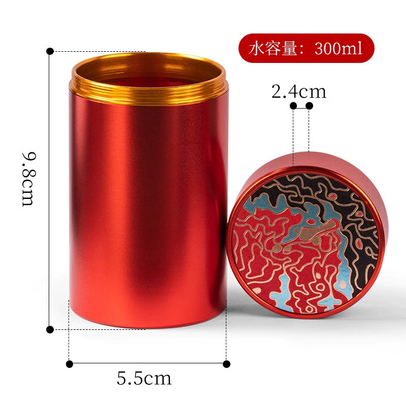 Metal handheld tea for traveling, big small box