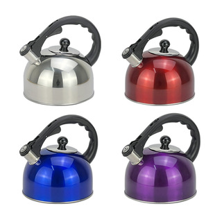 Stainless Steel Kettle Hemispherical Whistle Kettle Fixed Handle Induction Cooker Kettle Flat Bottom Kettle Kettle Customization
