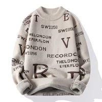 Трансграничная внешняя торговля выдаст мужской свитер AliExpress осенью и зимой толстый мужской свитер жаккардовый свитер мужской повседневный свитер