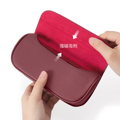Car Glasses Case Car Glasses Clip Ticket Clip Multifunctional Magnetic Sun Visor Sunglasses Case Car Eye Clip