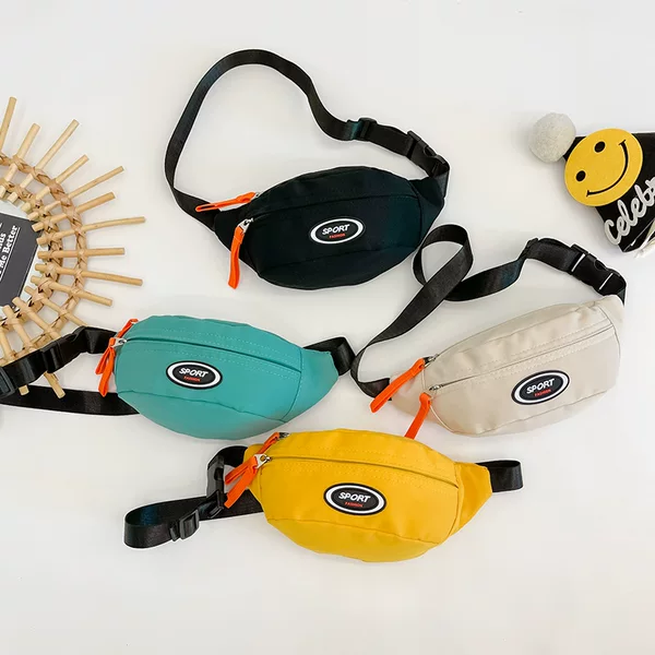 Children's Chest Bag 2024 New Japanese and Korean Trendy Cool and Handsome Boy's Shoulder Crossbody Bag Casual Sports Style Girl's Waist Bag