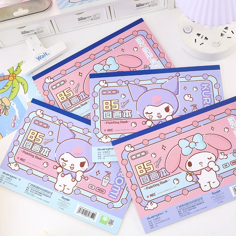 Детская книжка с картинками Sanrio для младших школьников, художественный маркер, увеличенная толщина