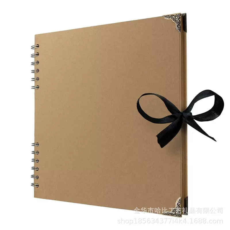 复古DIY相册本纪念册拍立得相册大容量剪贴簿手账本收纳册影集