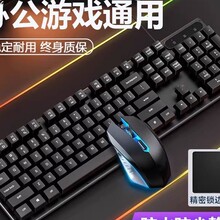 有线键盘键鼠套装机械手感台式笔记本电脑办公游戏电竞静音高颜值