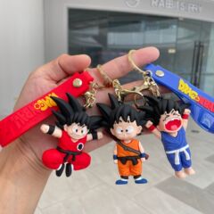 漫画アニメ七龍珠キーホルダー孫悟空公仔バッグストラップ自動車キーチェーン小プレゼント卸売り