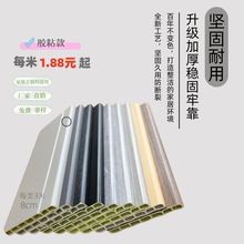 现货石塑踢脚线8公分多个色防水防助燃墙脚装饰极窄PVC竹木纤维线