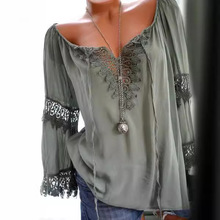 实价2024夏季速卖通亚马逊热销爆款一字肩棉麻蕾丝花边系带长袖衫