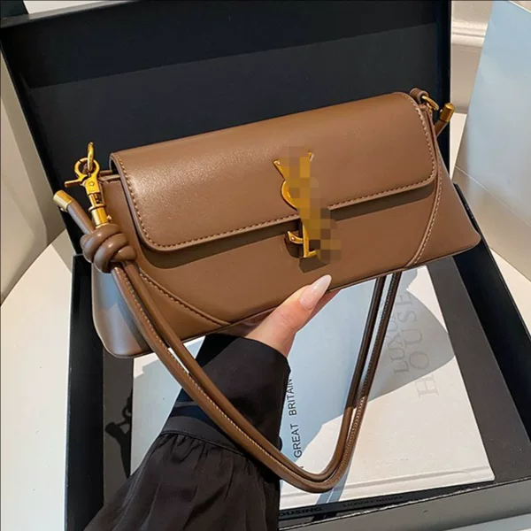 Cross-Border Women's Bags 2026 New Niche Versatile Baguette Bag with a High-End Feel, Shoulder Bag, Crossbody Bag, European and American Style Underarm Bag