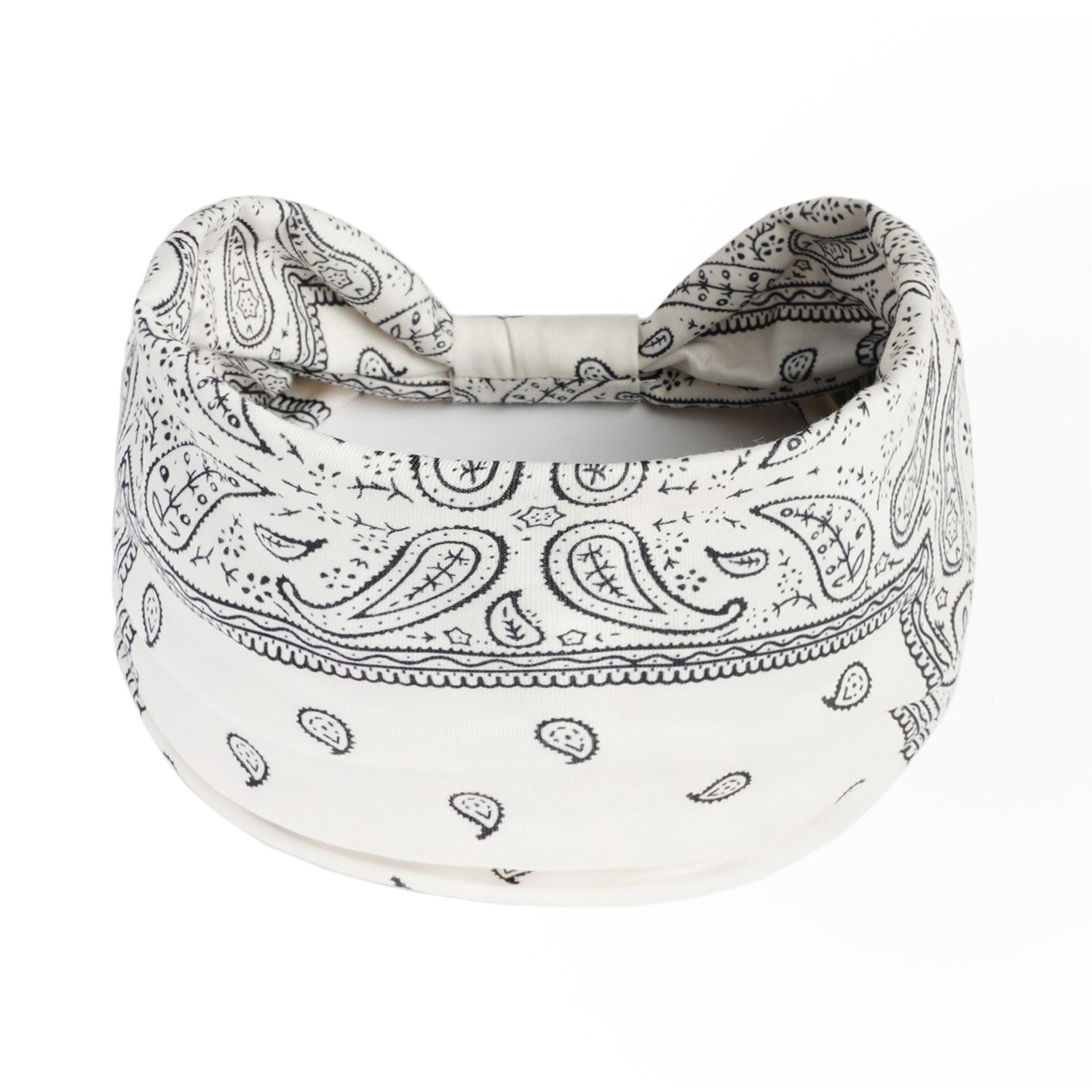 Europa y América nueva impresión elástica deportiva correa de cabello damas banda ancha correa de cabello turbante retrógrado joyas para el cabello de yoga