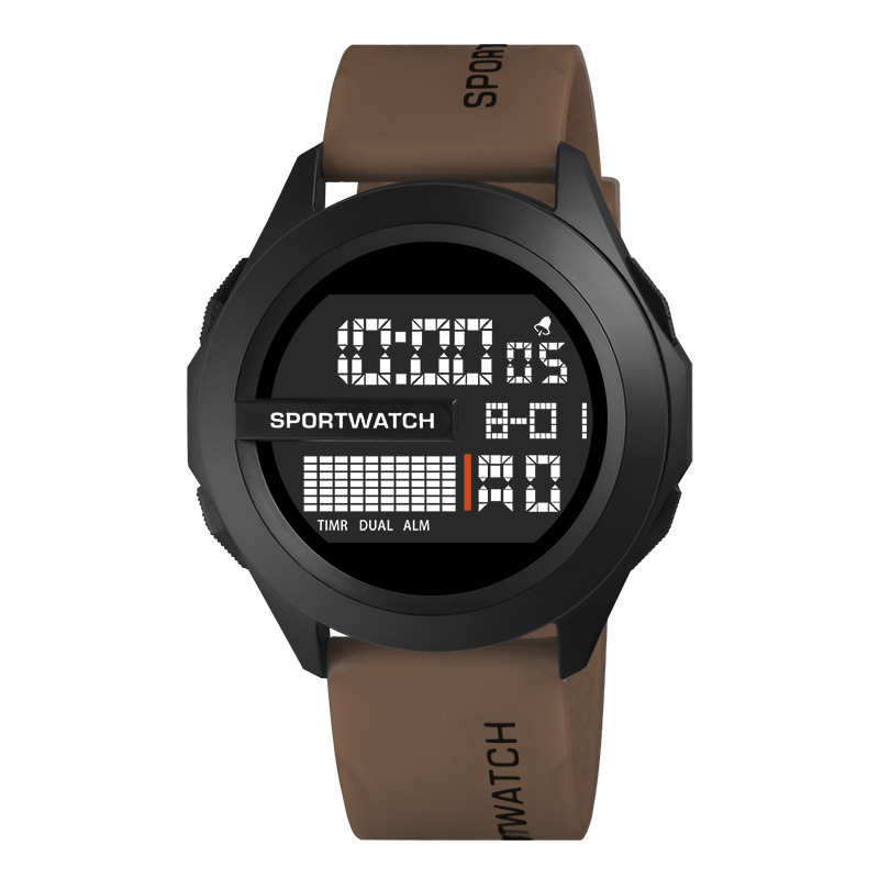 Nuevo reloj electrónico tecnológico para hombre, multifuncional, luminoso, moderno, adecuado para estudiantes de secundaria y preparatoria, cronógrafo, para correr, reloj digital de moda para estudiantes.