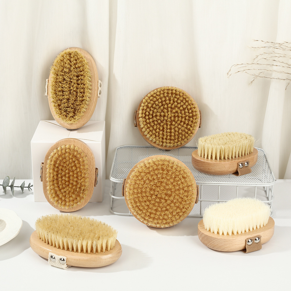 Cepillo Corporal de Masaje de Madera de Madera y Sisal para Baño image 4