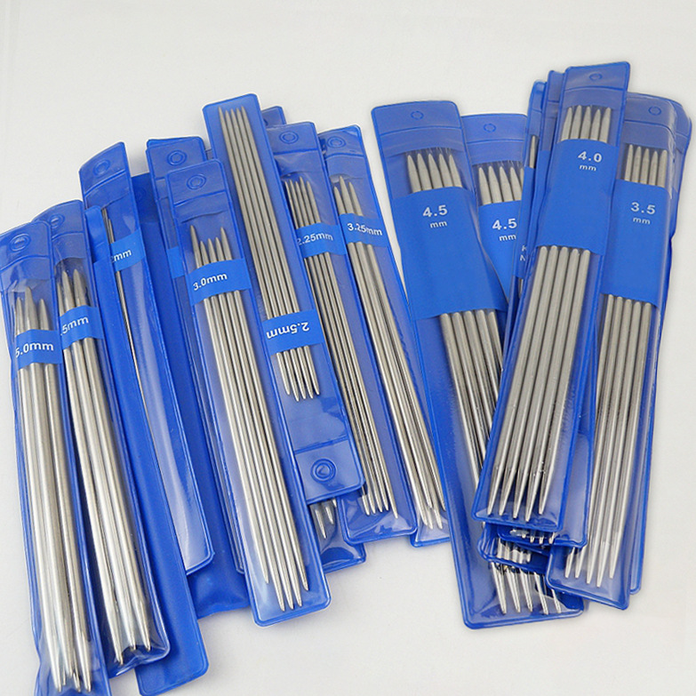 不锈钢毛衣针棒针15CM袖口针手工diy织袜子玩偶专用编织工具短针