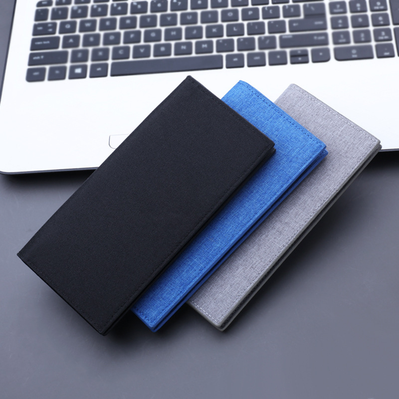 ロングキャンバス財布wallet men男性財布メンズ新型クロスボーダー男性オックスフォード布革クリップ|undefined