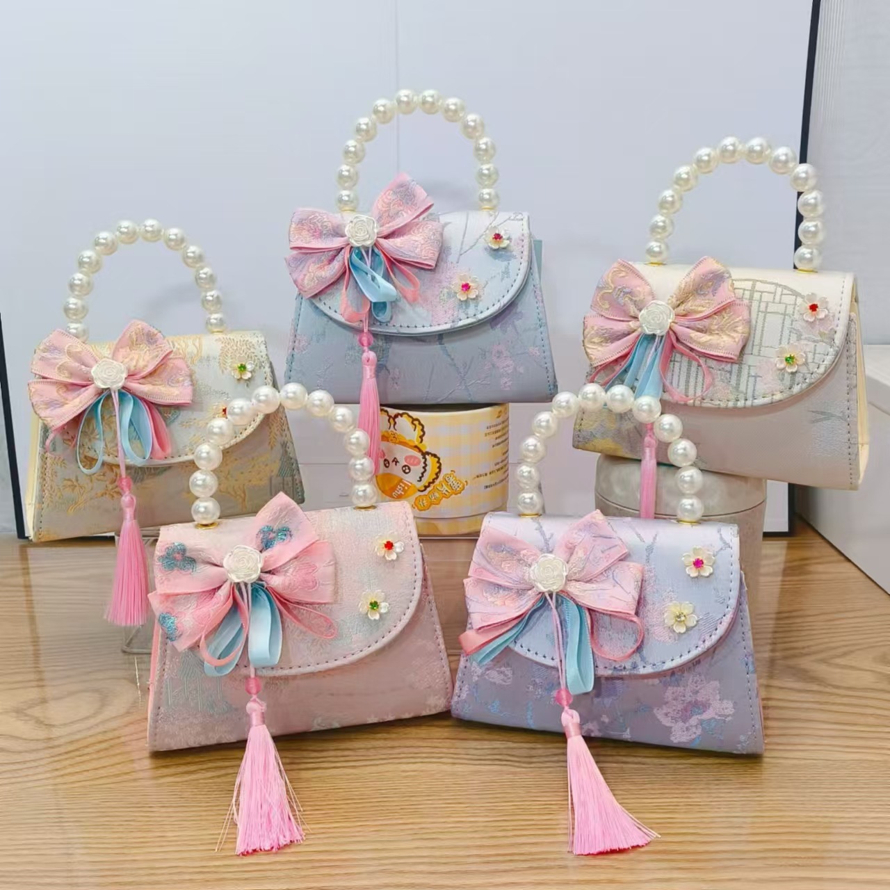 Nuevo estilo antiguo bolso para niños bolso de mensajero lindo para niña bolso de hombro de viaje de niña de estilo chino bolso de hombro de todo fósforo