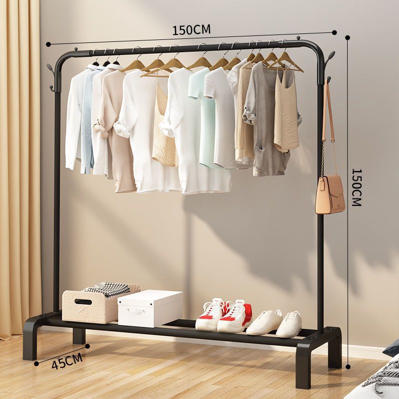 Tendedero, perchero de piso, vertical con rodillos, engrosamiento, perchero de ropa interior para el hogar, perchero de hierro para ropa