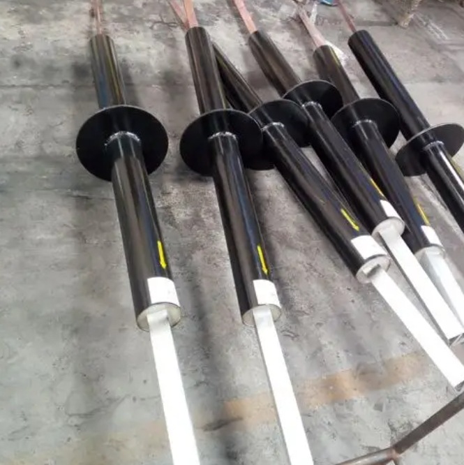 Dispositivo de toma de tierra para metro, línea de plomo, tubería de acero no magnética, dispositivo de toma de cobre ferroviario, protección de la fila de cobre