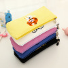 Brand cute creamy funny pencil case, capacious shopping bag for elementary school students, South Korea, with embroidery, with little bears