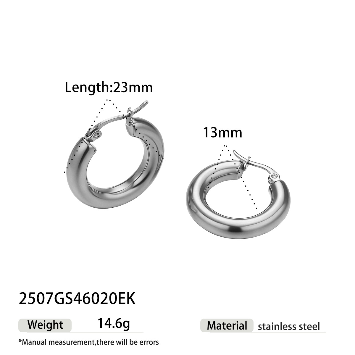 TENA Europa y los Estados Unidos de acero inoxidable aretes de vacaciones lujoso ligero de alto nivel de sensación de anillo geométrico de contraste de color de acero de titanio joyas de orejas