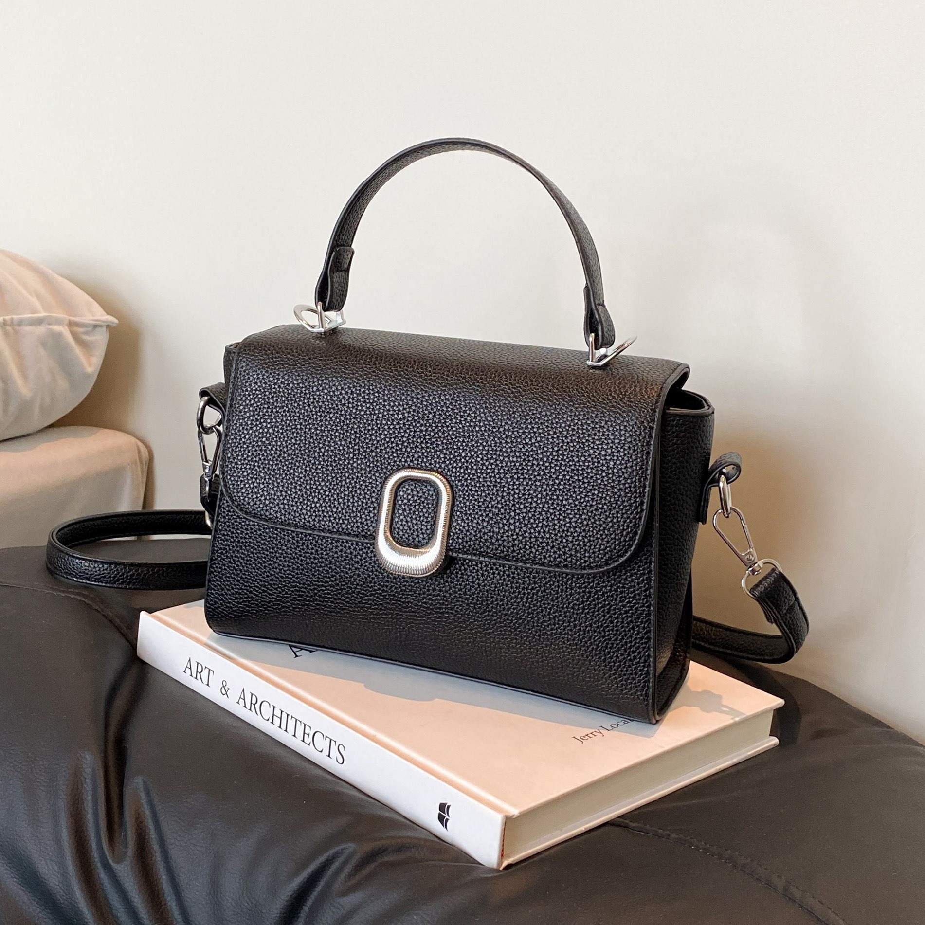 Bolso de mujer de diseño original de propiedad intelectual piratería debe ser investigado transfronterizo estampado litchi hombro bolso de mano mujer