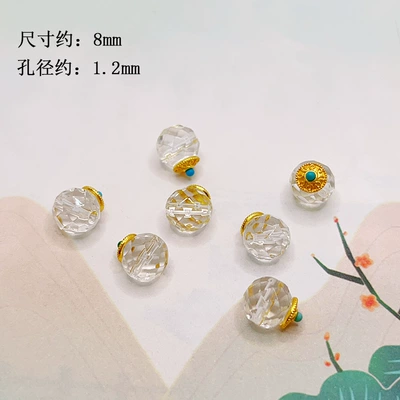 Bead DIY Jewelry Bracelet — Zərgərlik ara hissələri - white-crystal