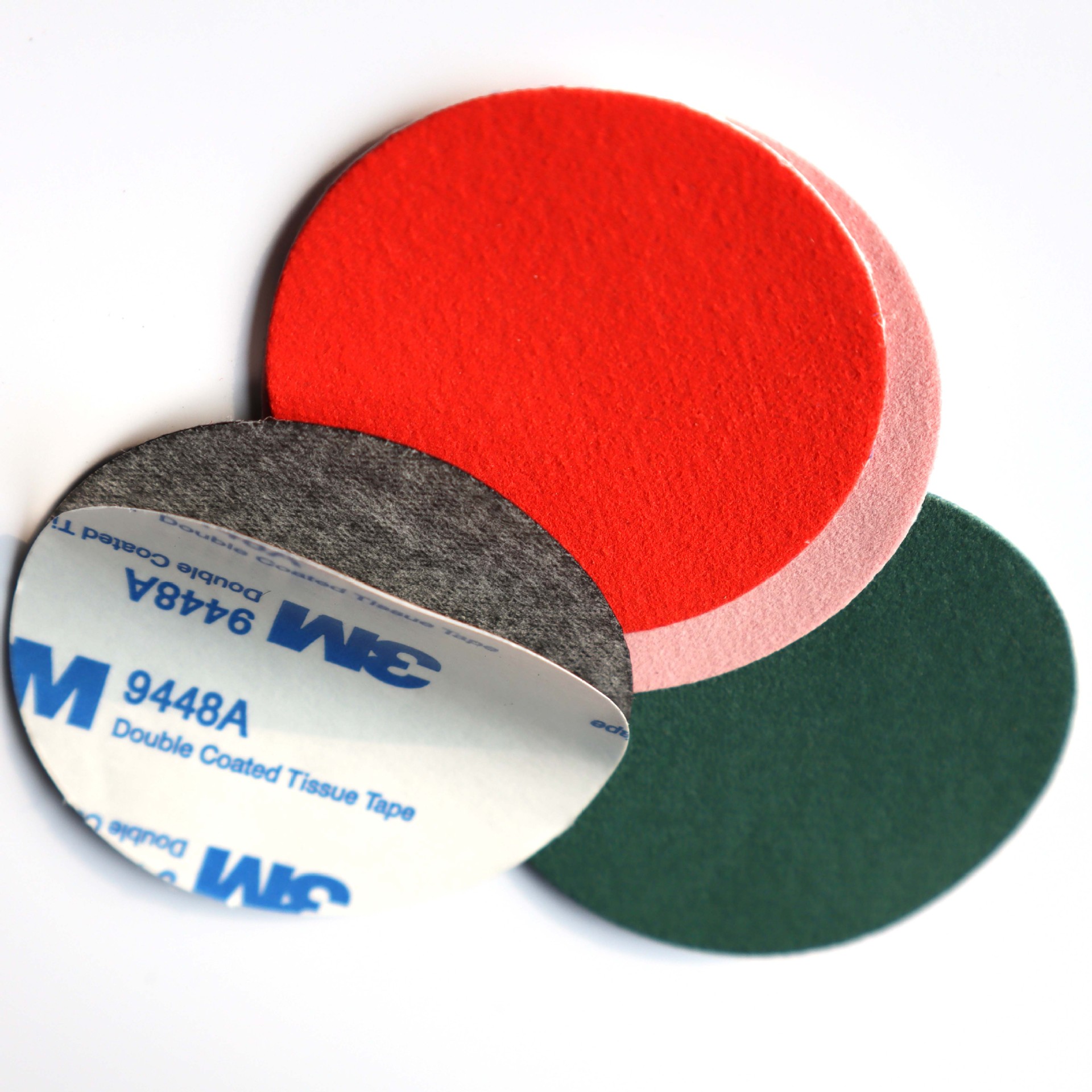 绒布贴绒布垫防滑消音垫背胶绒布可加工成种形状工厂价优防撞减震