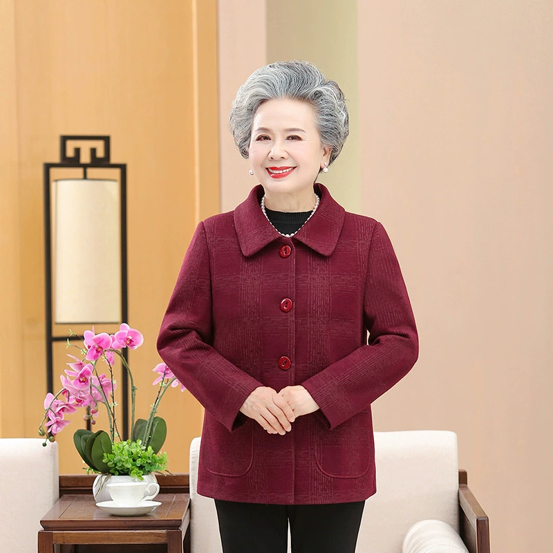 Модная куртка для мамы, 60 лет, в стиле вестерн, осень