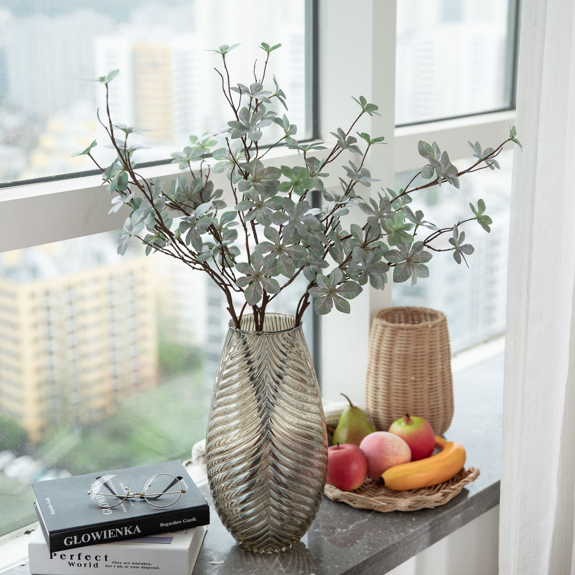 (Cross-border trading), artificial plants, autumn artificial plant, maple leaf 4