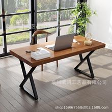 跨境铁艺桌腿金属桌脚餐台桌腿支架餐台脚办公会议桌黑色桌腿代发